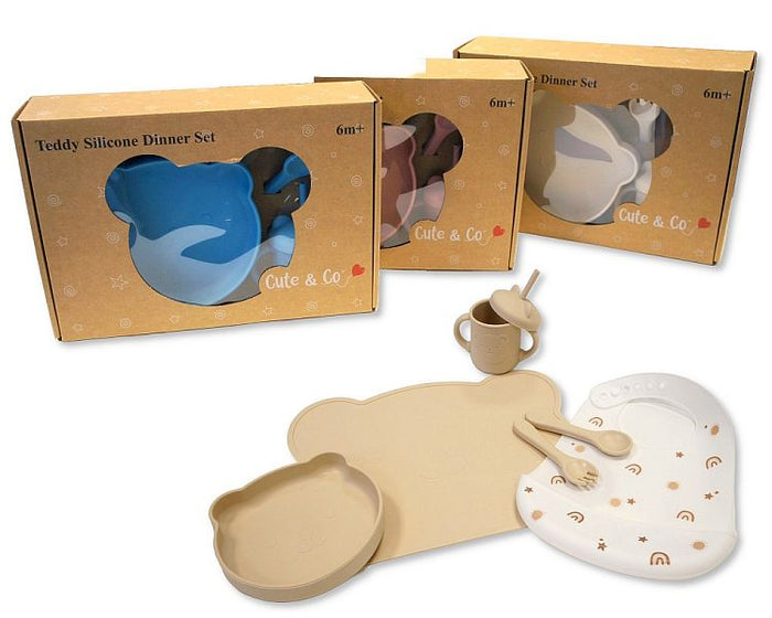 Baby Silicone Dinner Set - Teddy () (PK6) GP-25-1310