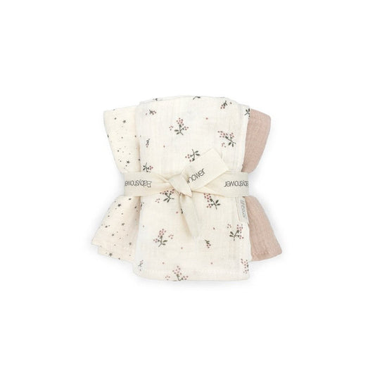 Babyshower – 3 Mini Swaddle Set – Roseberry - Mabel & Fox