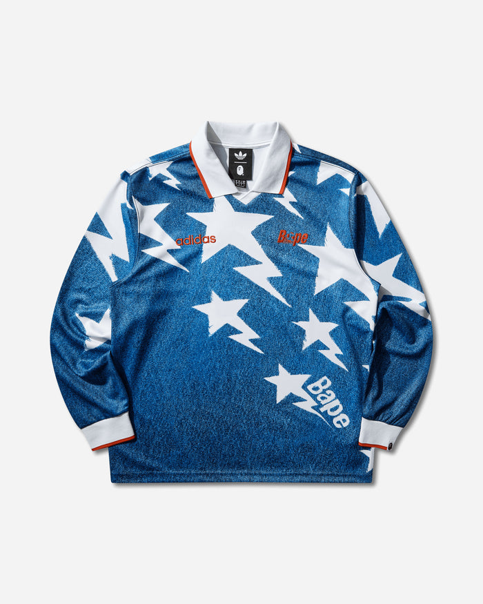 adidas Lsl Sta Jersey Medium Blue Denim T-Shirts Longsleeve KF4913