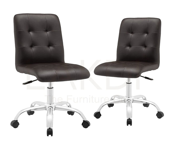 Bar Chair With Height Adjustable Nylon Wheel Base -