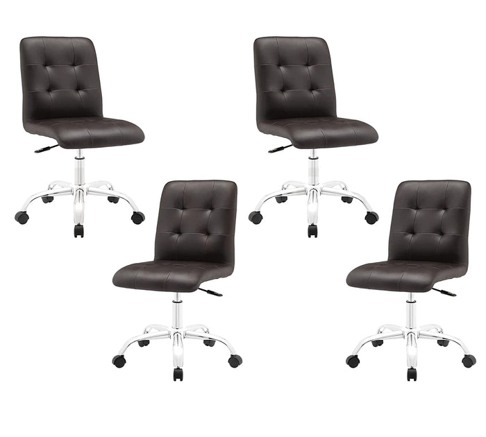 Bar Chair With Height Adjustable Nylon Wheel Base -