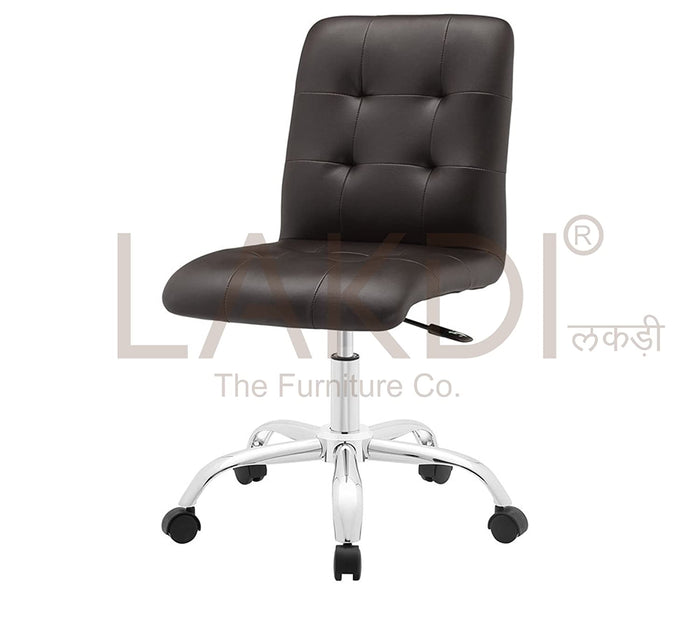 Bar Chair With Height Adjustable Nylon Wheel Base