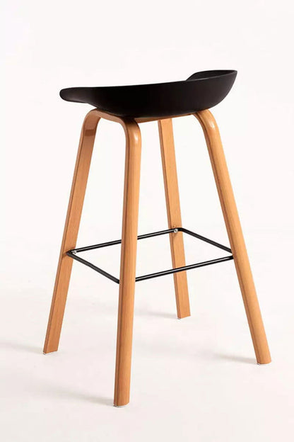 Bar Metal Stool Made in Metal Base Frame Legs and Seat in Plastic for Shop & Home -