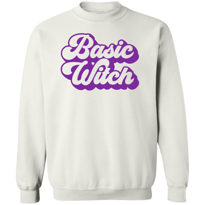 Basic Witch crewneck sweatshirt in White