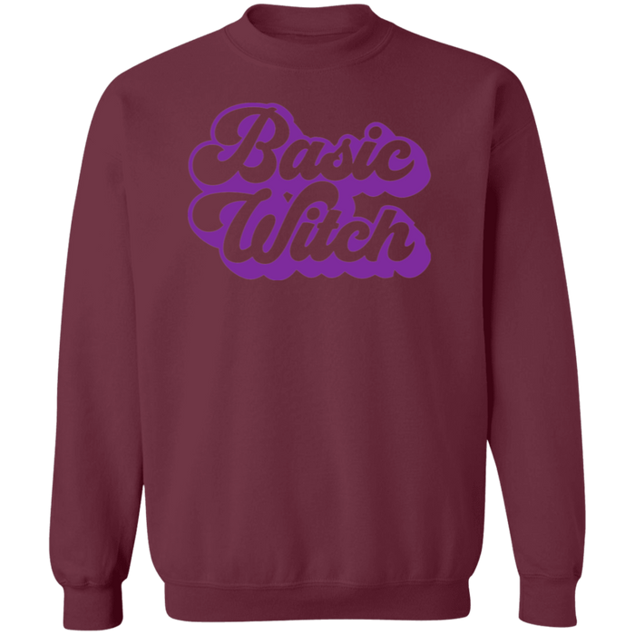Basic Witch crewneck sweatshirt in Maroon