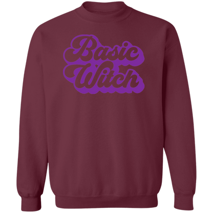 Basic Witch crewneck sweatshirt in Maroon
