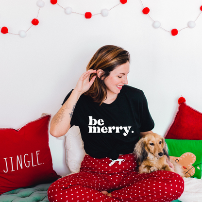 Be Merry. Bold graphic t-shirt, product photo 2