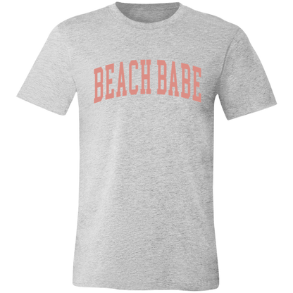 Beach Babe Varsity graphic t-shirt in Athletic Heather