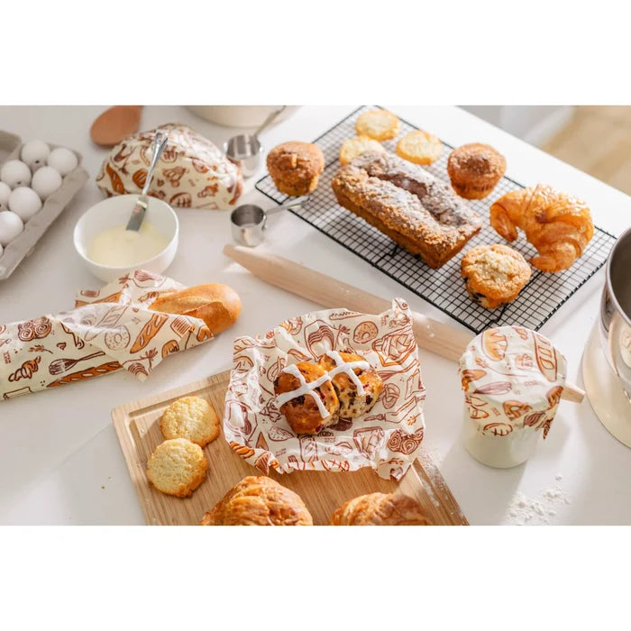 Bee's Wrap: Assorted Set of 3 (S,M,L), Bakery Lane