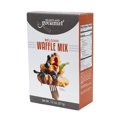 Belgian Waffle Mix | Pack of 6 | 13.1 oz | Heartland Gourmet