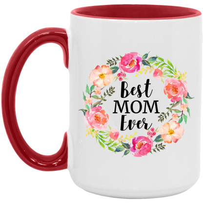 Best Mom Ever ceramic coffee mug, product photo 3