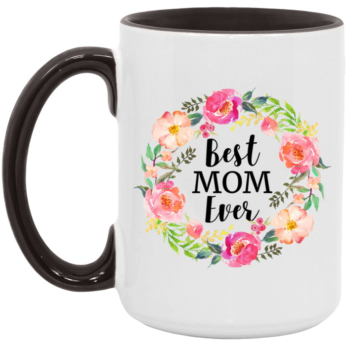 Best Mom Ever ceramic coffee mug, product photo 6