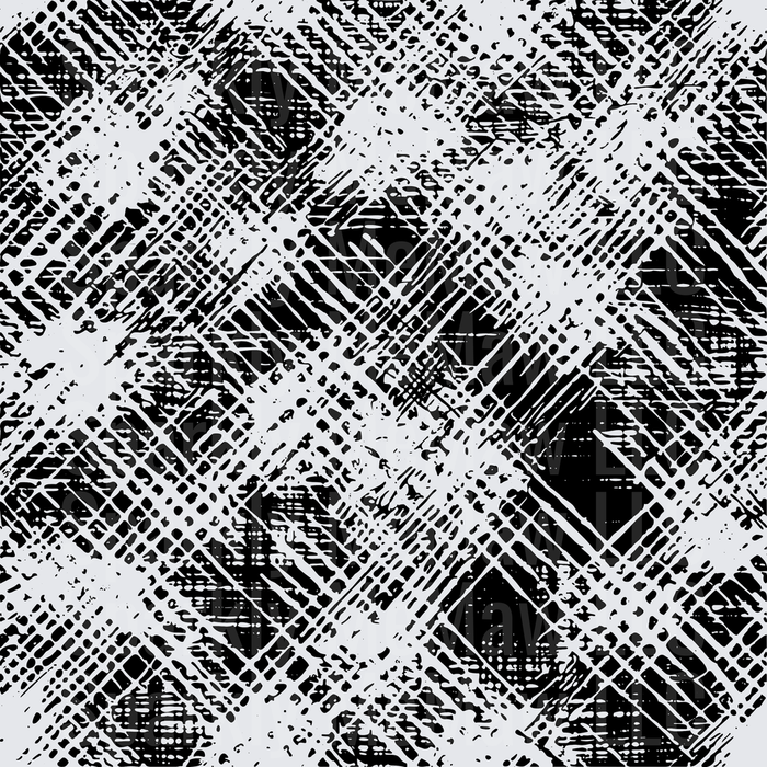 Black White Grunge Plaid Pattern this is a 10x10 inch sheet