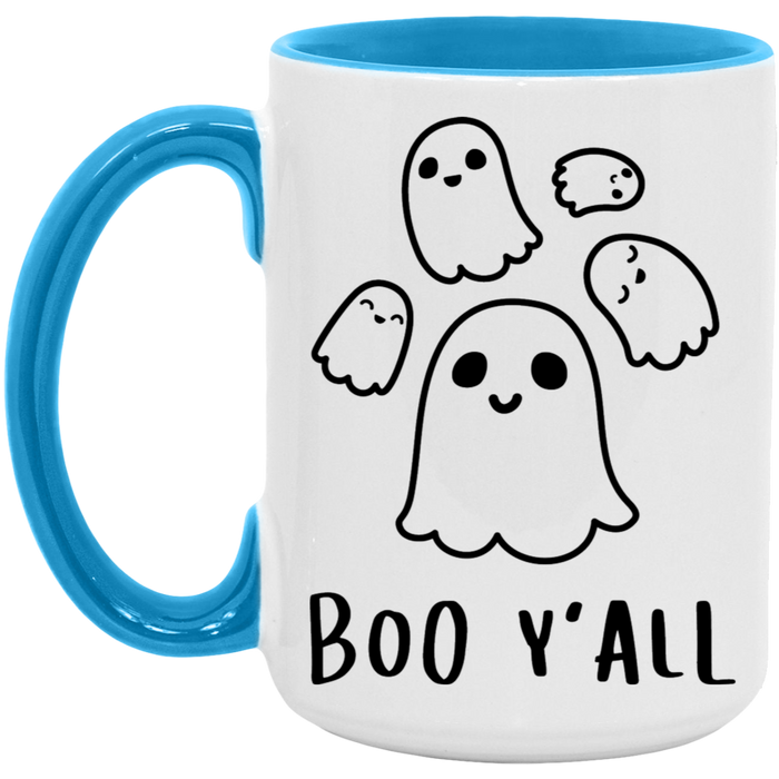 Boo Y'all Ghosts ceramic coffee mug, product photo 3