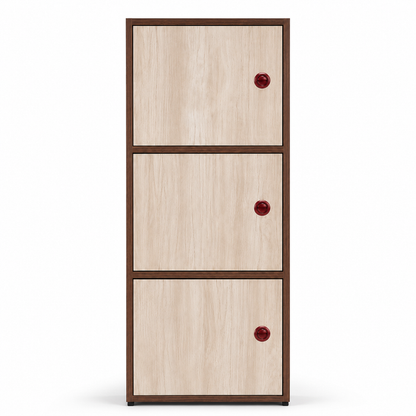 Cabinet with space‑saving storage unit ideal for kitchen, office or living room décor.