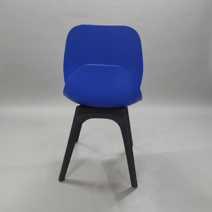 Cafe Chair with Contemporary, Stylish Modern and Moulded Plastic Chair with Black Legs