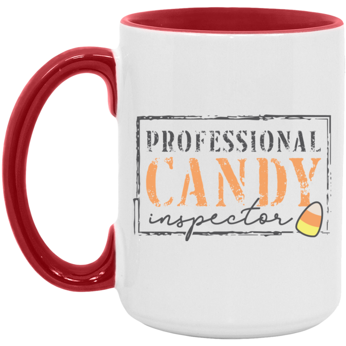 Candy Inspect ceramic coffee mug, product photo 2