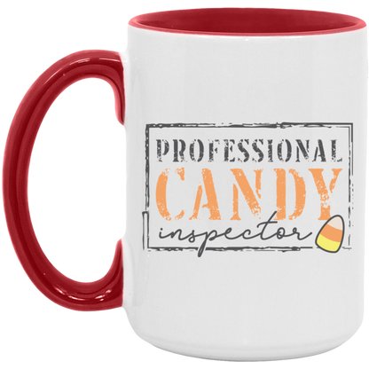 Candy Inspect ceramic coffee mug, product photo 2