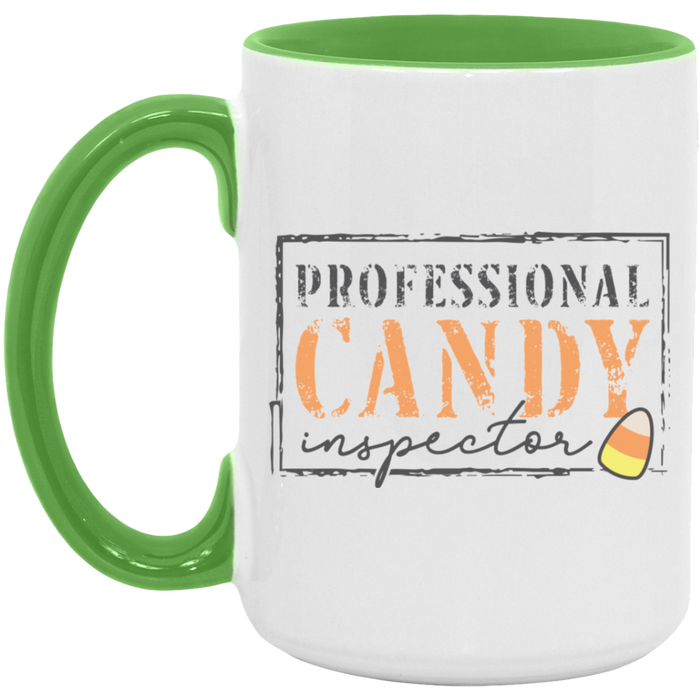 Candy Inspect ceramic coffee mug, product photo 4