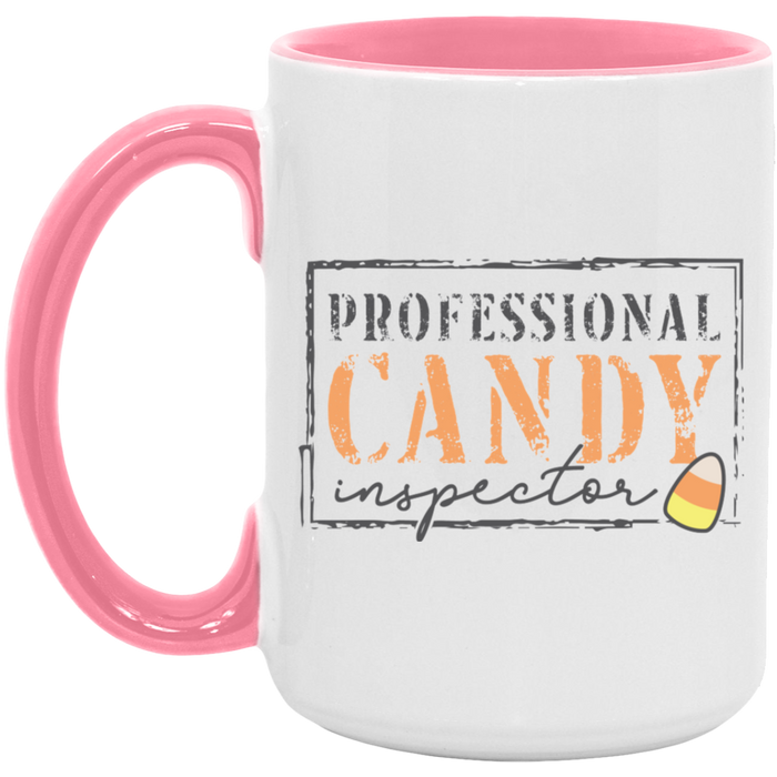 Candy Inspect ceramic coffee mug, product photo 5