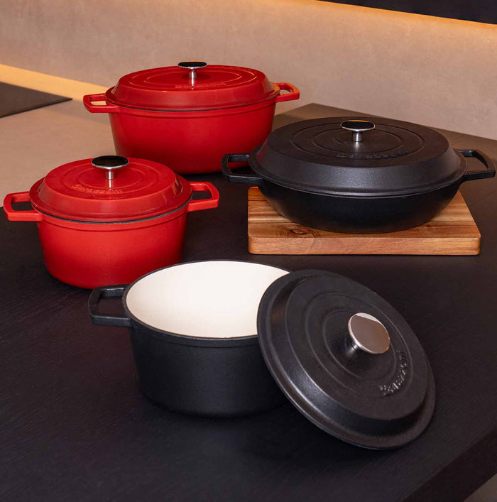 Casseruola con coperchio - nero opaco