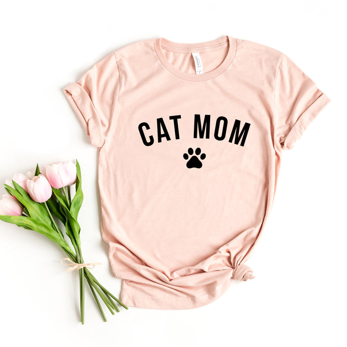 Cat Mom graphic t-shirt, product photo 2