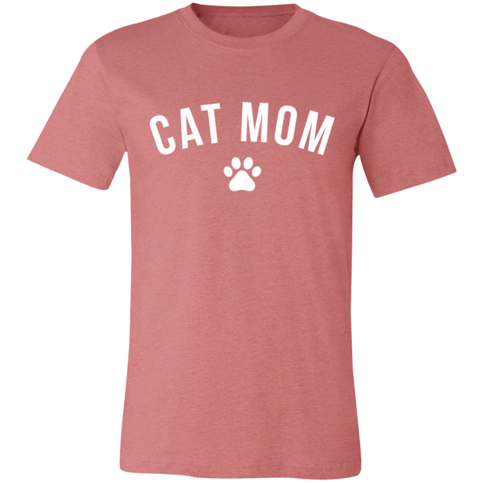 Cat Mom graphic t-shirt in Heather Mauve