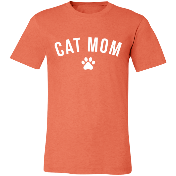 Cat Mom graphic t-shirt in Heather Orange