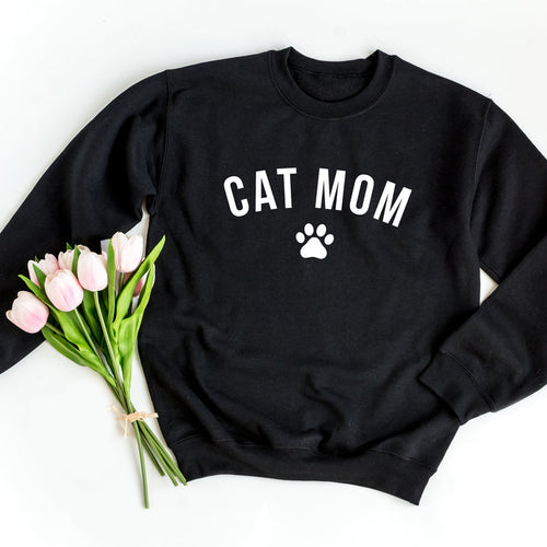 Cat Mom crewneck sweatshirt