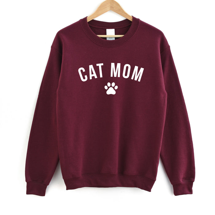 Cat Mom crewneck sweatshirt, product photo 4