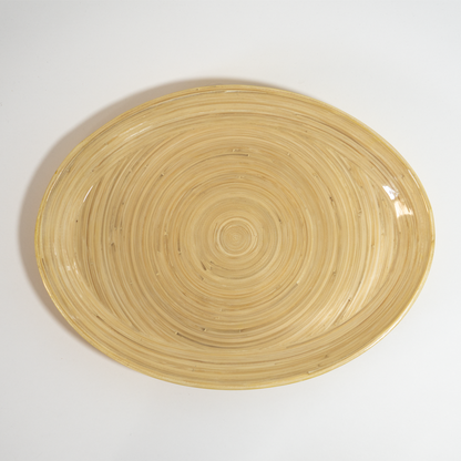 Caytre Living Oval Serving Tray: Turquoise
