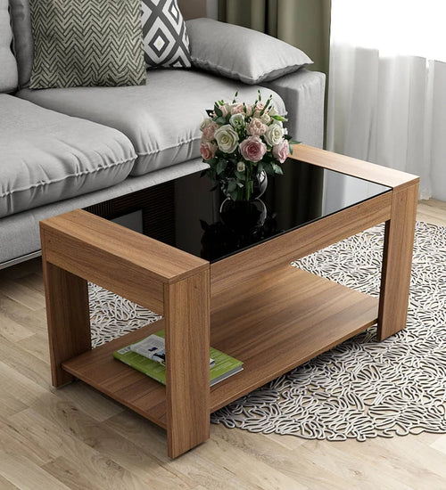 Center Table with Smooth Wooden Texture and Suitable for Both Traditional and Modern Rooms