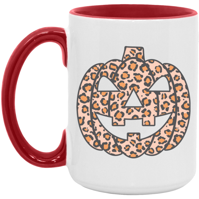 Cheetah Pumpkin ceramic coffee mug, product photo 2