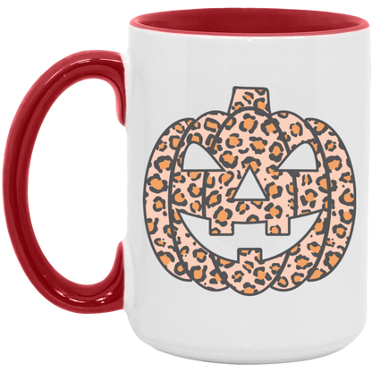 Cheetah Pumpkin ceramic coffee mug, product photo 2