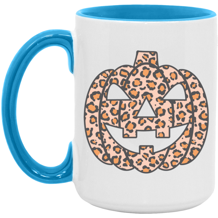 Cheetah Pumpkin ceramic coffee mug, product photo 3