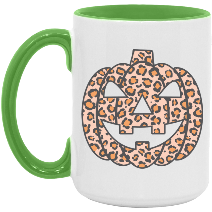 Cheetah Pumpkin ceramic coffee mug, product photo 4