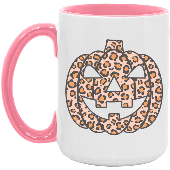 Cheetah Pumpkin ceramic coffee mug, product photo 5