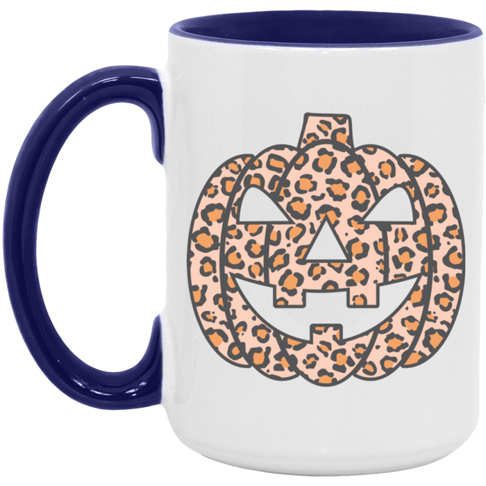 Cheetah Pumpkin ceramic coffee mug, product photo 7