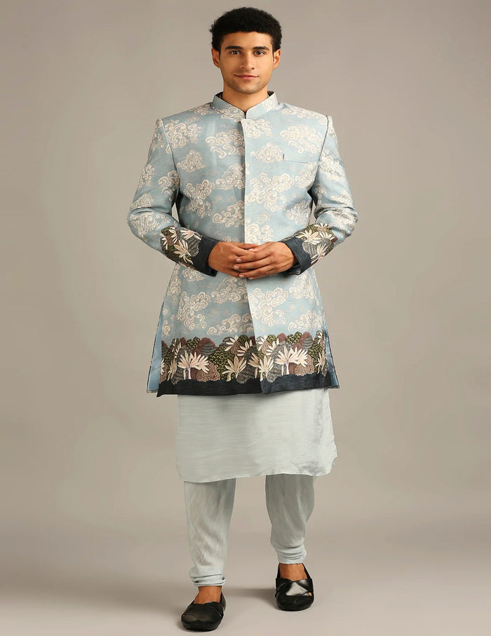 Cloud Jacket Kurta Set