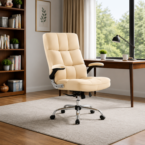 Comfortable Director Office Chair for work with Adjustable Armrest Upholstery in Velvet, Boss Chair (Super Soft)