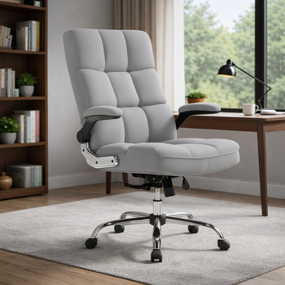 Comfortable Director Office Chair for work with Adjustable Armrest Upholstery in Velvet, Boss Chair (Super Soft)