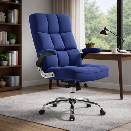 Comfortable Director Office Chair for work with Adjustable Armrest Upholstery in Velvet, Boss Chair (Super Soft)
