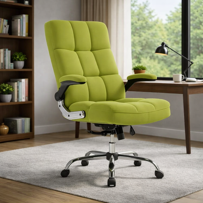 Comfortable Director Office Chair for work with Adjustable Armrest Upholstery in Velvet, Boss Chair (Super Soft)
