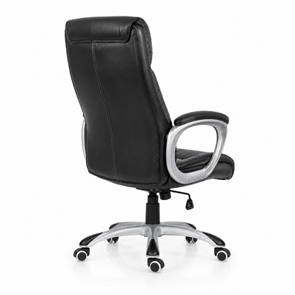 Comfortable New Director Chair with Leatherette Upholstery, Chrome Powder Base for Office Use