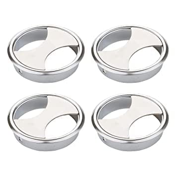 Computer Wire Organizer & Cord Management Solution Desk Cable Hole Cover 3 inch aluminum coting