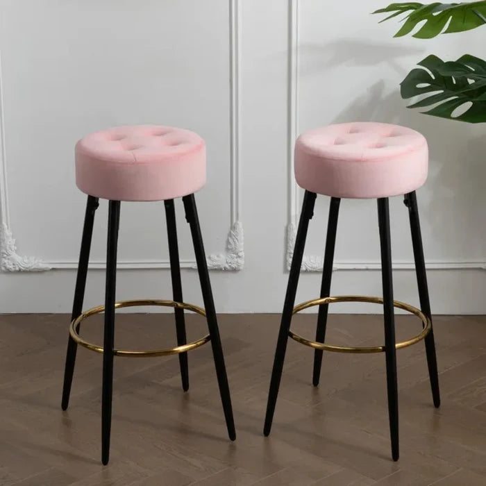 Contemporary Bar Stool with High Comfort Seat, Footrest Support, and Premium Build Quality