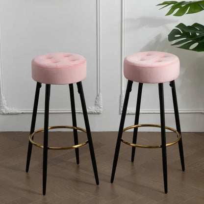 Contemporary Bar Stool with High Comfort Seat, Footrest Support, and Premium Build Quality