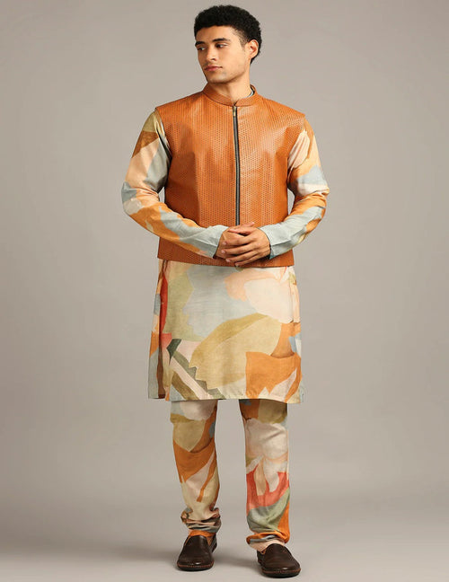 Conversational Bundi Kurta Set