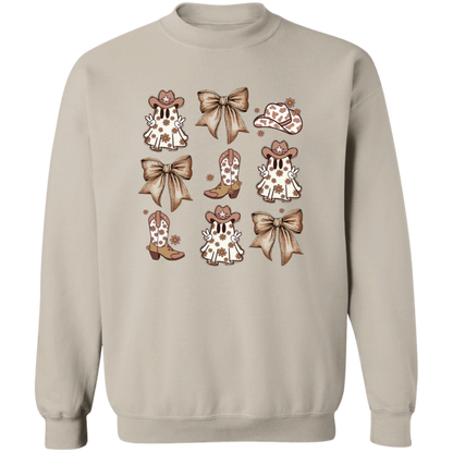 Country Ghost Bows crewneck sweatshirt in Sand