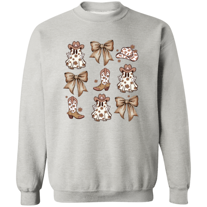 Country Ghost Bows crewneck sweatshirt in Ash